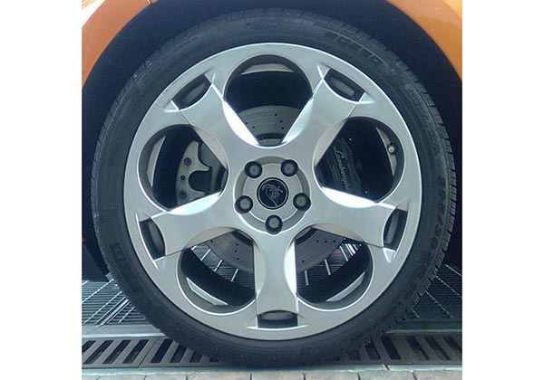 Lamborghini with Pirelli tires