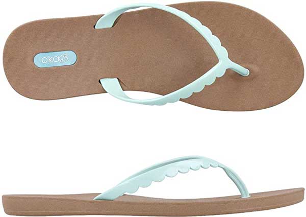 Oka B Womens Bristol Flip Flop Sandals