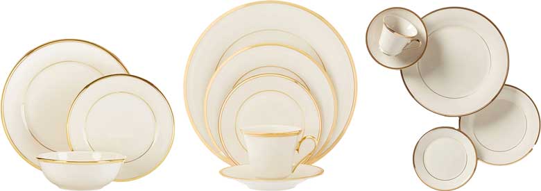 Lenox Eternal Gold Banded 5 Piece Setting