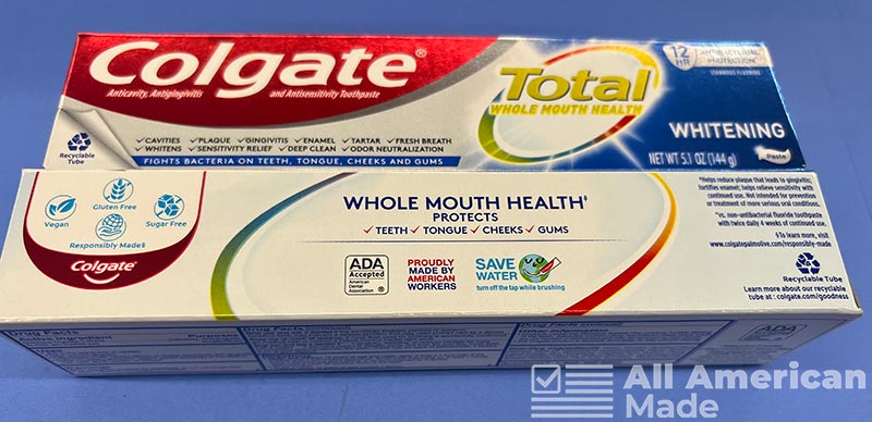 Another Picture I Took of Colgate Toothpaste