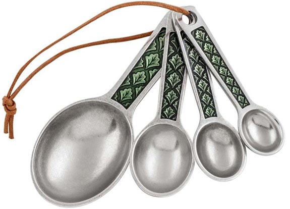 Danforth Leaf Green Measuring Spoons Made in USA