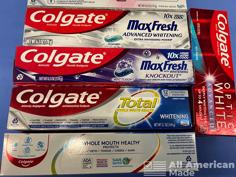 Multiple Boxes of Colgate Toothpaste