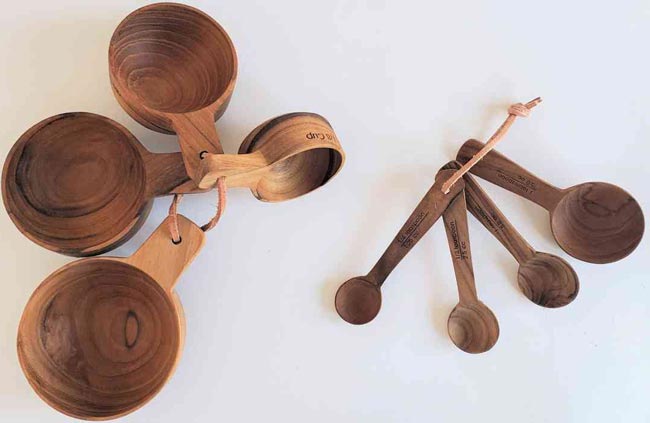 New Hampshire Bowl and Board Wood Measuring Spoons