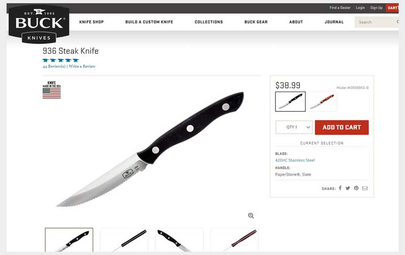 Buck Steak Knives