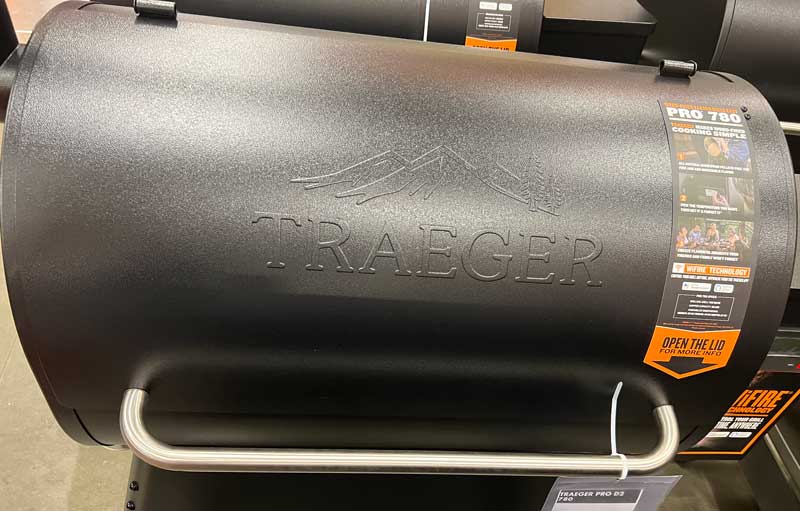 Close Up View of Traeger Grill