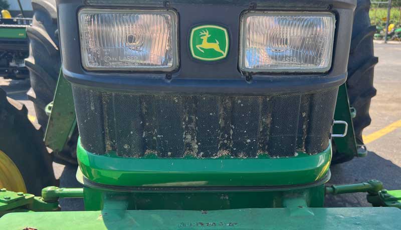 Front of John Deere Tractor with Logo