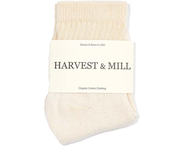 Harvest and Mill Organic Cotton Socks