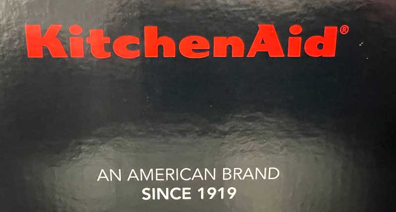 KitchenAid An American Brand Since 1919 on Box