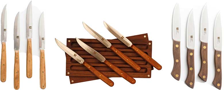 R. Murphy 4-Piece Steak Knife Set with Maple Box