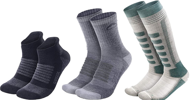Samsox Merino Wool Athletic American Made Socks