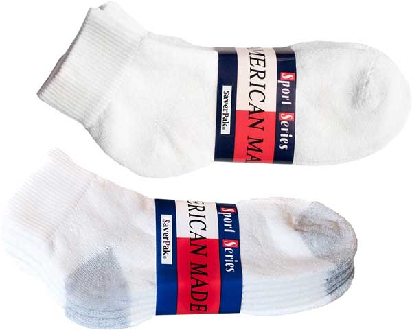 SaverPak Cotton Athletic Socks
