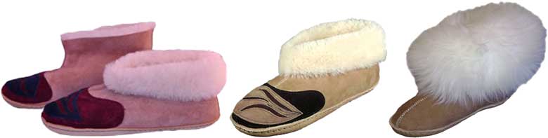 Sundance Leather Shag Top Sheepskin Slippers