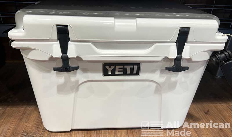 White YETI Cooler