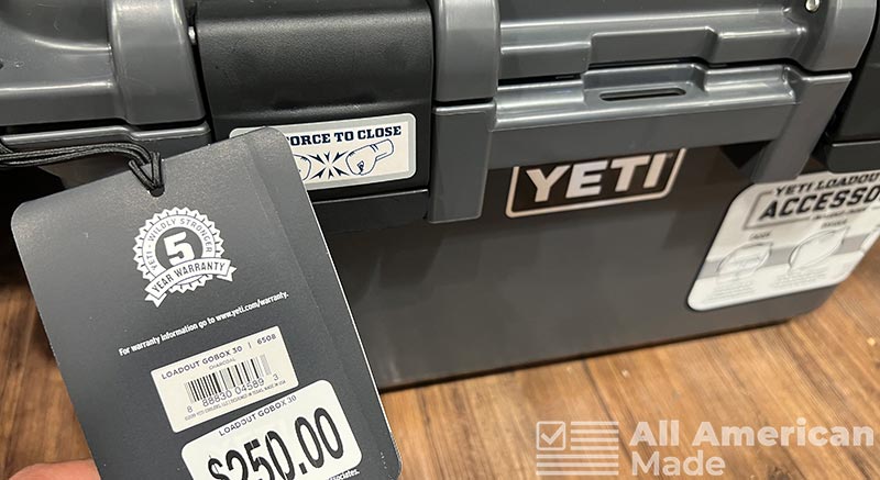 YETI Gobox 30 Cooler Made in USA