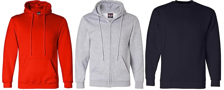 Bayside Classic Hoodies and Sweatshirts Made in USA