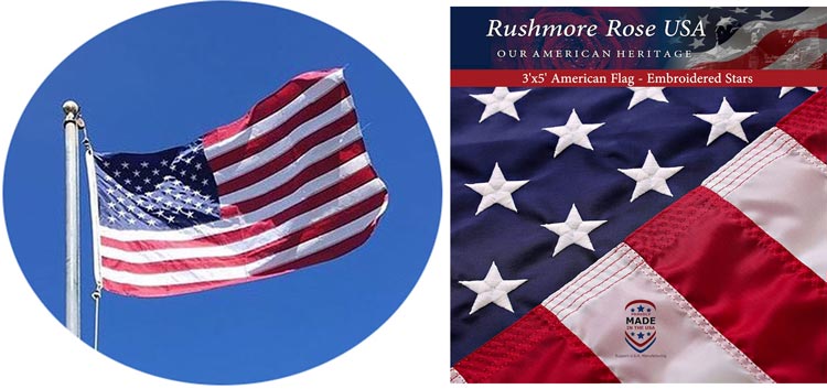 Rushmore Rose American Flags