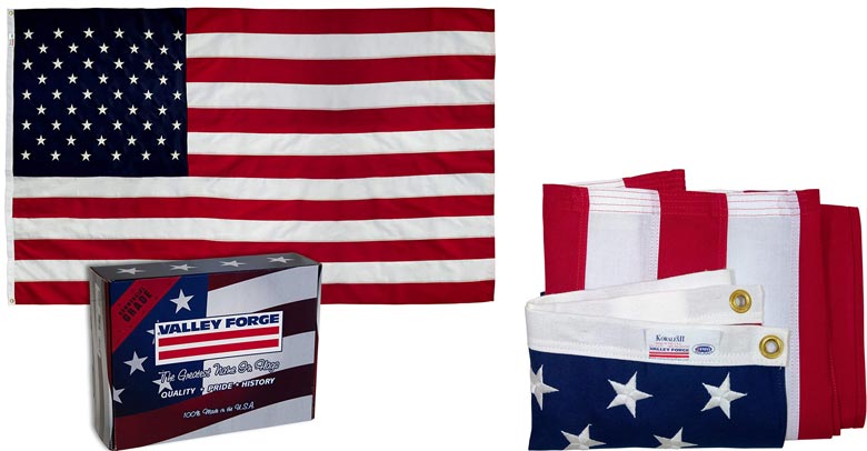 Valley Forge Polyester and Nylon American Flags