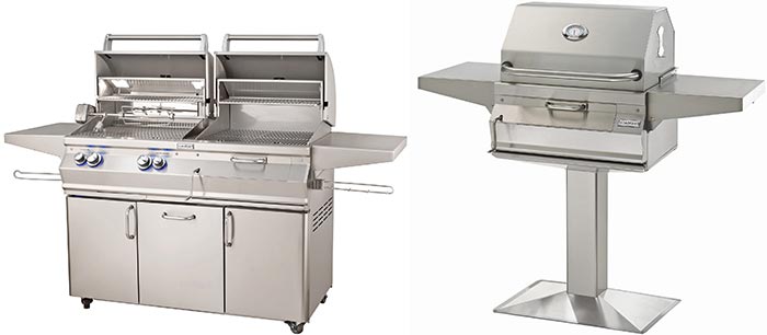 Fire Magic Charcoal Grills Side by Side