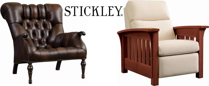 Stickley Couches and Tables Side by Side