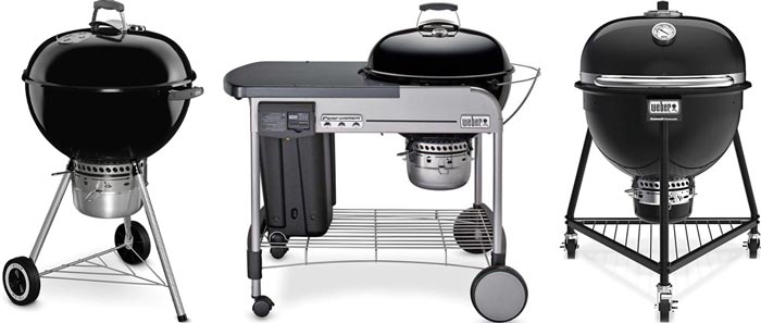 Weber Charcoal Grills Side by Side