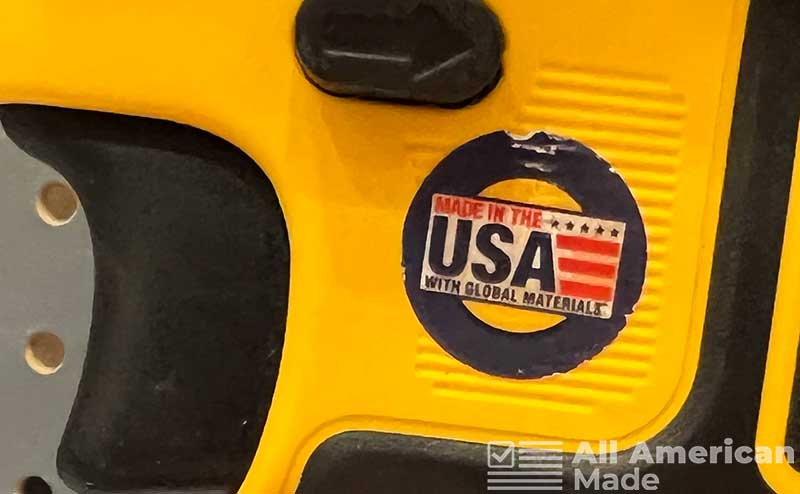 Made in USA with Global Materials Symbol