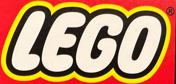 Lego Logo Close Up on Box