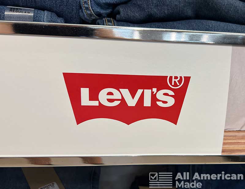 Levi's Logo on Store Shelf