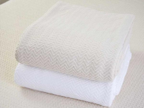 Maine Heritage Weavers 100 Percent Cotton Blankets