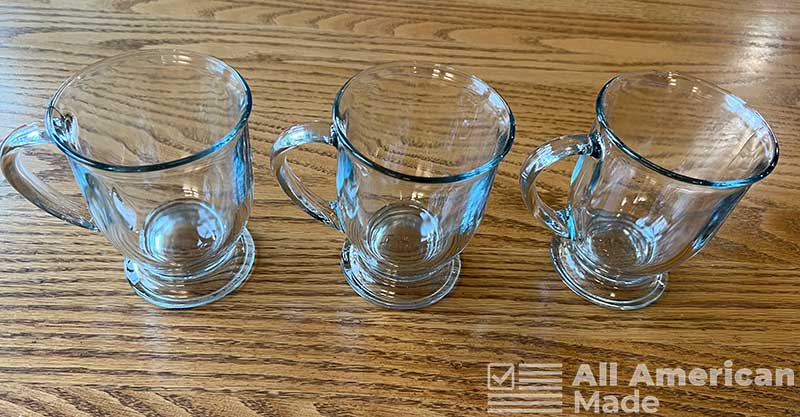 Anchor Hocking Glass Coffee Mugs