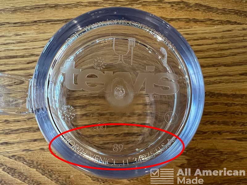 Bottom of Tervis Coffee Mug