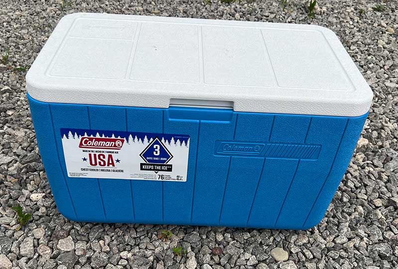 Front of Coleman Classic Cooler