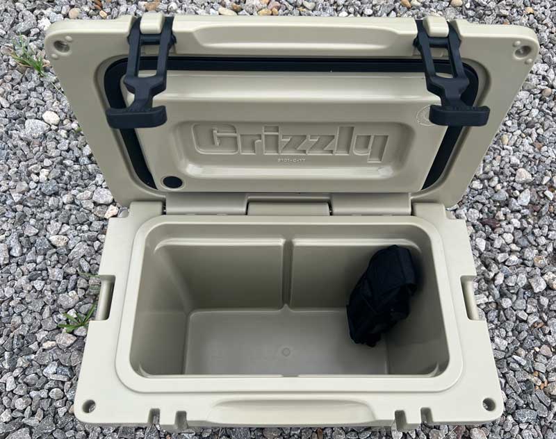 Inside of Grizzly Cooler