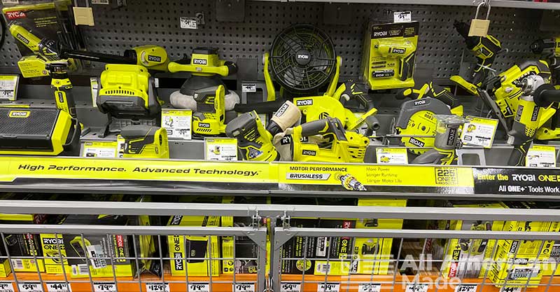 Large Group of Ryobi Power Tools