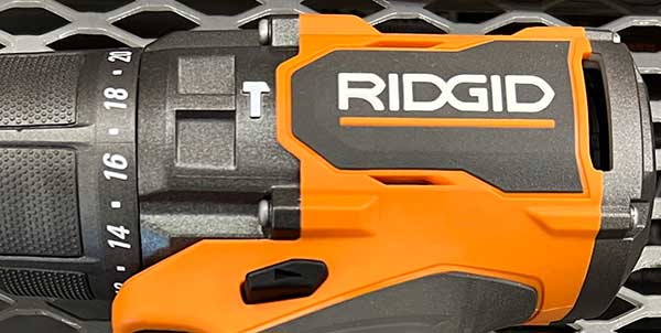 Ridgid Logo on Power Tool