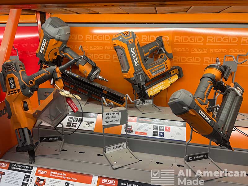 Ridgid Tools on Shelf