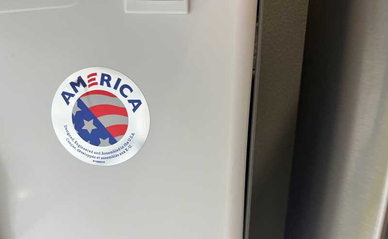 Sticker to Look for on American Made Refrigerators